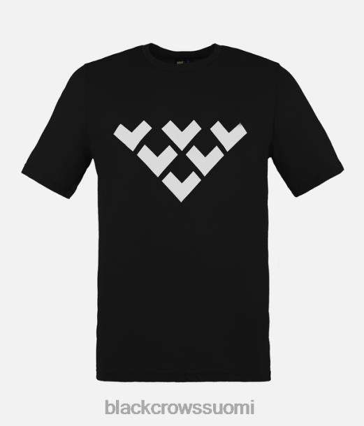 vaatteet Black Crows Chevron merino sekoitus lyhythihainen t-paita musta miehet Z848V183