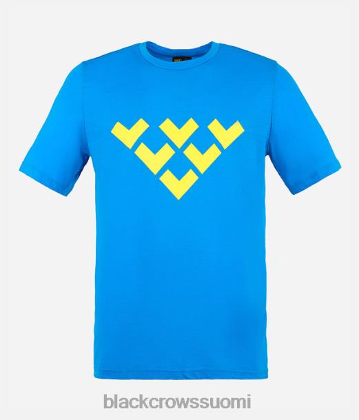 vaatteet Black Crows Chevron merino sekoitus lyhythihainen t-paita sininen miehet Z848V170