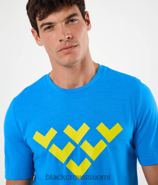 vaatteet Black Crows Chevron merino sekoitus lyhythihainen t-paita sininen miehet Z848V170