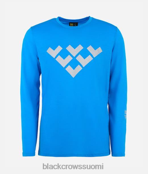 vaatteet Black Crows Chevron merino sekoitus pitkähihainen t-paita sininen miehet Z848V168