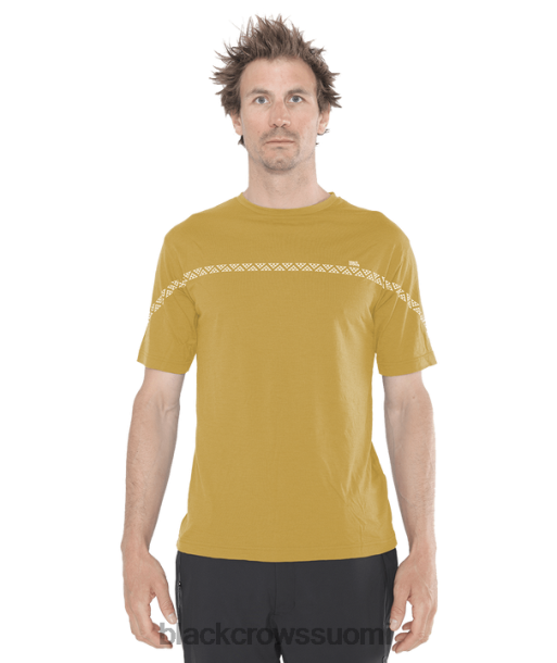 vaatteet Black Crows lyhythihainen merino-paita kulta miehet Z848V157