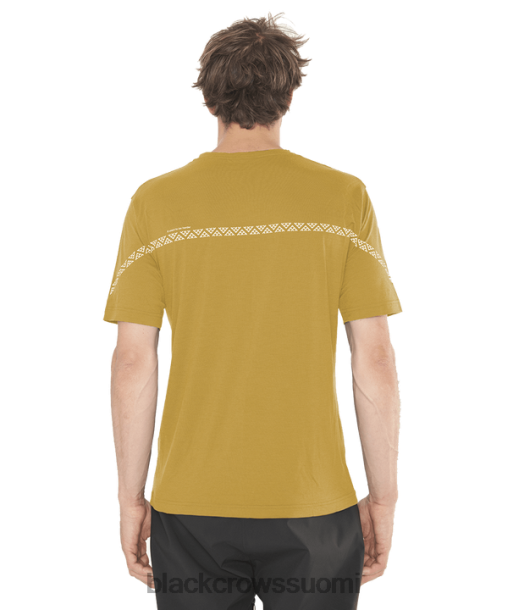 vaatteet Black Crows lyhythihainen merino-paita kulta miehet Z848V157