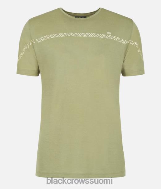vaatteet Black Crows lyhythihainen merino-paita oliivinvihreä miehet Z848V151