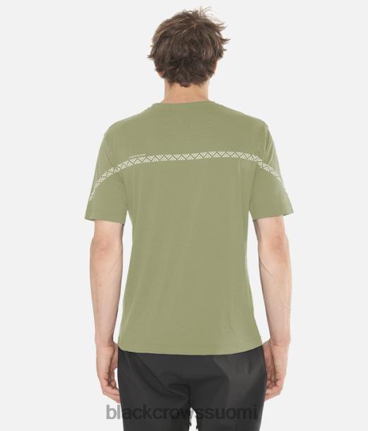 vaatteet Black Crows lyhythihainen merino-paita oliivinvihreä miehet Z848V151