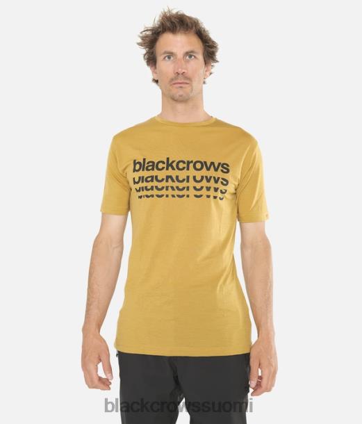 vaatteet Black Crows merino bc lyhythihainen t-paita kulta miehet Z848V159