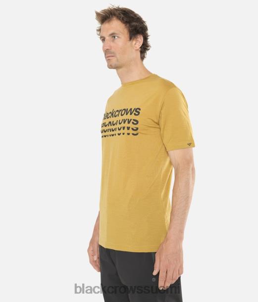 vaatteet Black Crows merino bc lyhythihainen t-paita kulta miehet Z848V159