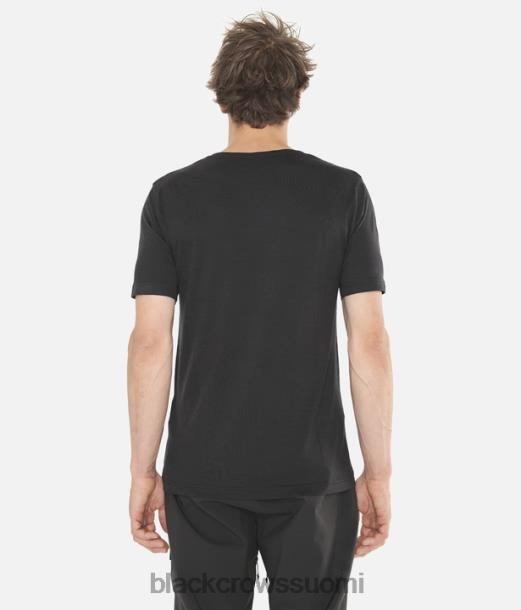 vaatteet Black Crows merino bc lyhythihainen t-paita musta-keltainen miehet Z848V174