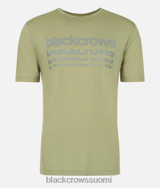 vaatteet Black Crows merino bc lyhythihainen t-paita oliivinvihreä miehet Z848V155