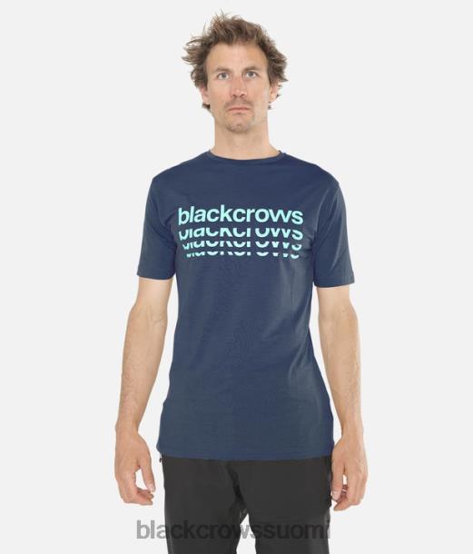 vaatteet Black Crows merino bc lyhythihainen t-paita tummansininen miehet Z848V163
