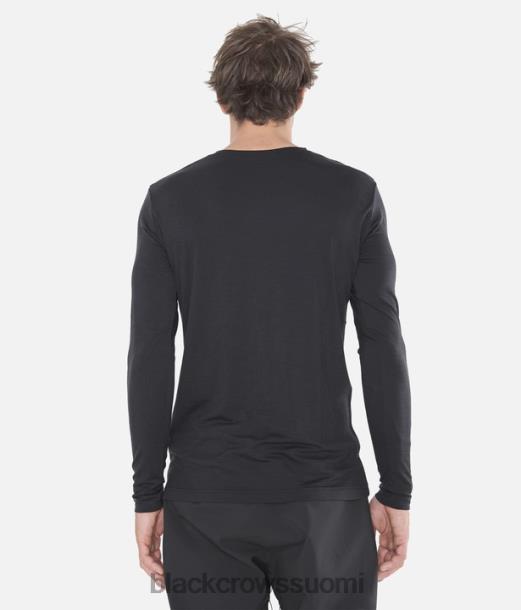 vaatteet Black Crows merino bc pitkähihainen t-paita musta-keltainen miehet Z848V176