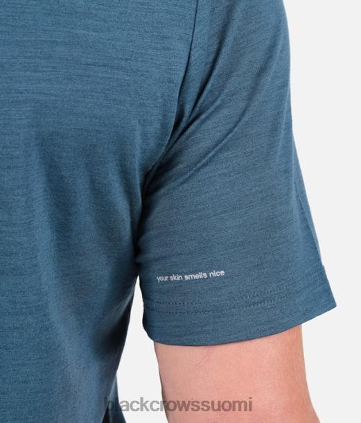 vaatteet Black Crows merino blend lyhythihainen t-paita bensiininsininen miehet Z848V148