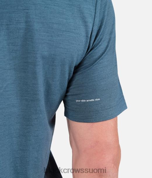 vaatteet Black Crows merino blend lyhythihainen t-paita bensiininsininen miehet Z848V148