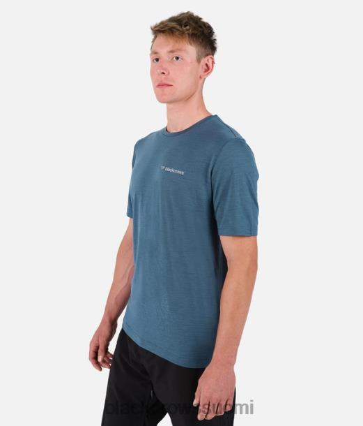 vaatteet Black Crows merino blend lyhythihainen t-paita bensiininsininen miehet Z848V148