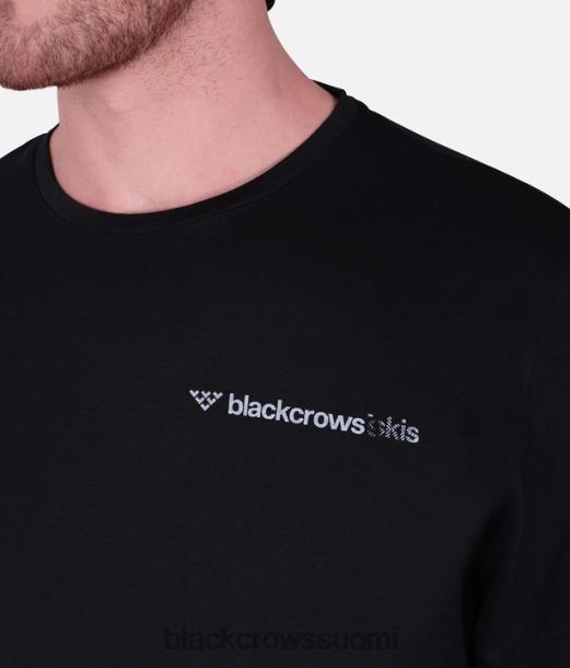 vaatteet Black Crows merino blend lyhythihainen t-paita musta miehet Z848V181