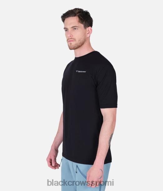 vaatteet Black Crows merino blend lyhythihainen t-paita musta miehet Z848V181