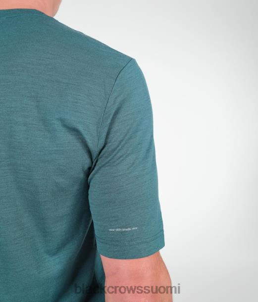 vaatteet Black Crows merino blend lyhythihainen t-paita tummanvihreä miehet Z848V160
