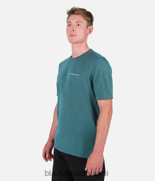 vaatteet Black Crows merino blend lyhythihainen t-paita tummanvihreä miehet Z848V160