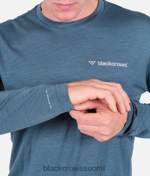 vaatteet Black Crows merino blend pitkähihainen t-paita bensiininsininen miehet Z848V150
