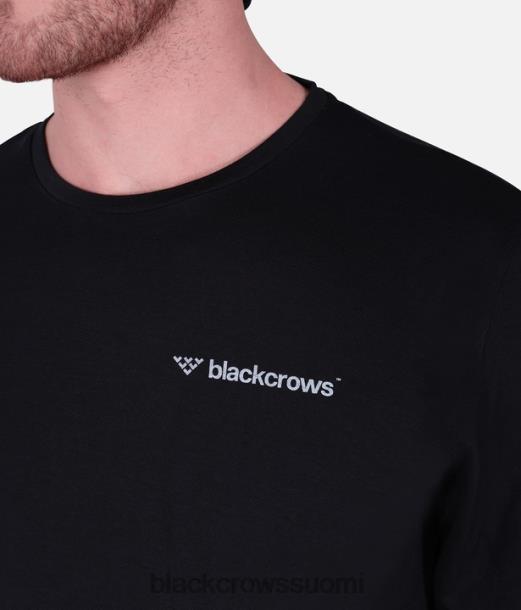 vaatteet Black Crows merino blend pitkähihainen t-paita musta miehet Z848V184
