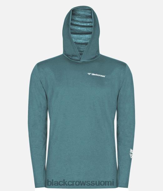 vaatteet Black Crows merino sekoitus huppari t-paita tummanvihreä miehet Z848V161