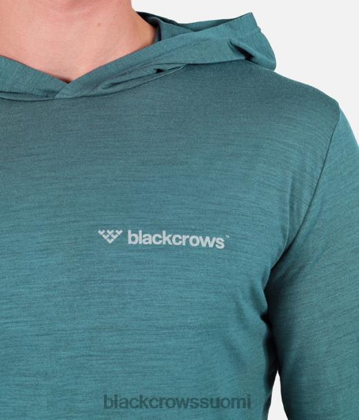 vaatteet Black Crows merino sekoitus huppari t-paita tummanvihreä miehet Z848V161