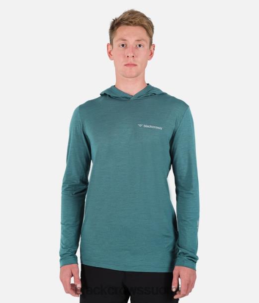 vaatteet Black Crows merino sekoitus huppari t-paita tummanvihreä miehet Z848V161