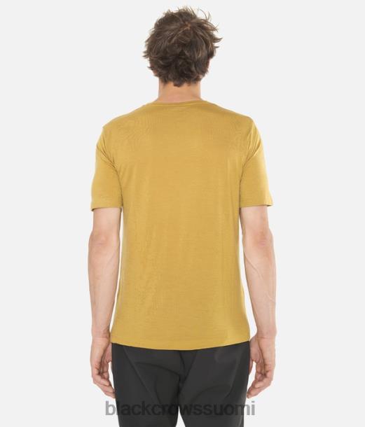 vaatteet Black Crows merinovilla lyhythihainen chevron T-paita kulta miehet Z848V158