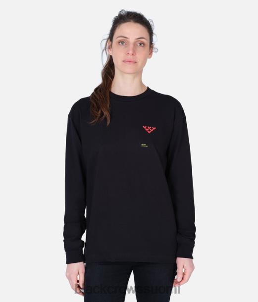 vaatteet Black Crows motto pitkähihainen t-paita musta miehet Z848V191