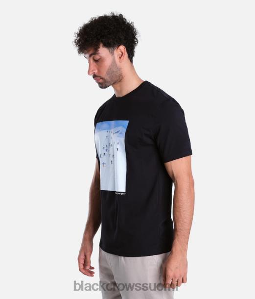 vaatteet Black Crows ova freebird motto premium orgaaninen tee musta miehet Z848V193