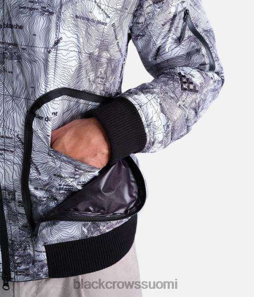 vaatteet Black Crows traverse nest bomber -takki musta valkoinen miehet Z848V97