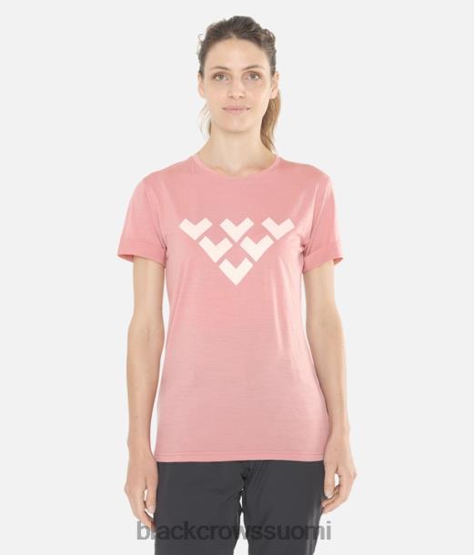 vaatteet Black Crows Chevron merino sekoitus lyhythihainen t-paita vanha ruusu naiset Z848V262