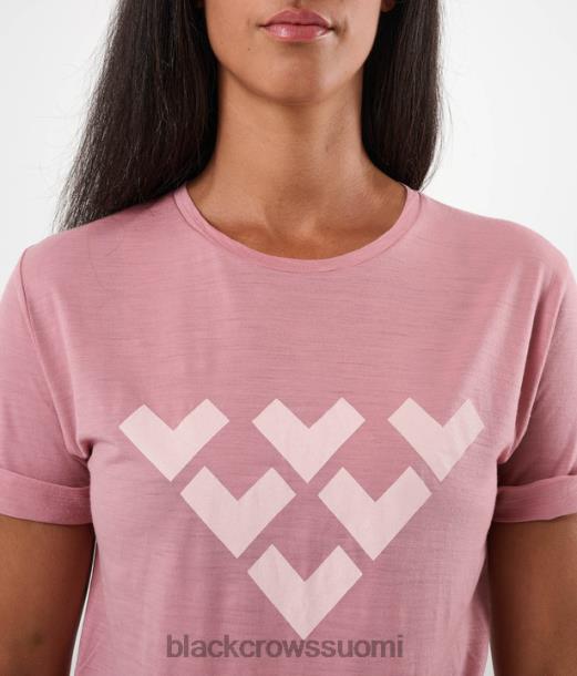 vaatteet Black Crows Chevron merino sekoitus lyhythihainen t-paita vanha ruusu naiset Z848V262