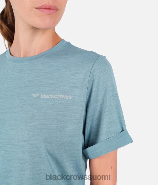 vaatteet Black Crows merino blend lyhythihainen t-paita kiven sininen naiset Z848V260