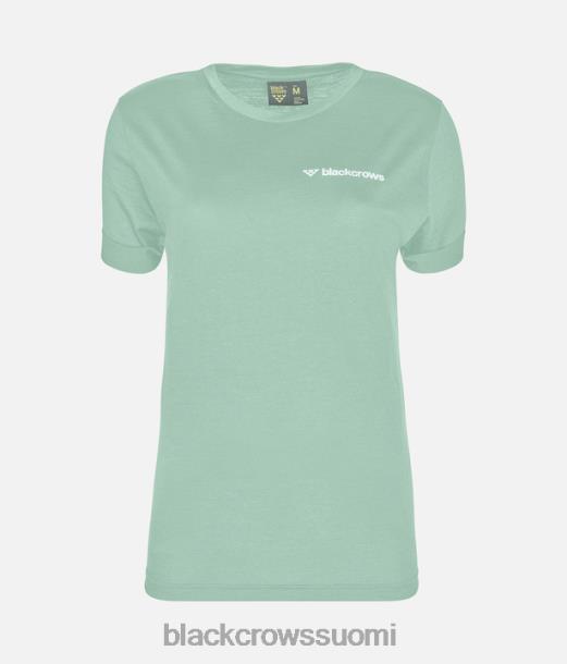 vaatteet Black Crows merino blend lyhythihainen t-paita vaaleanvihreä naiset Z848V268