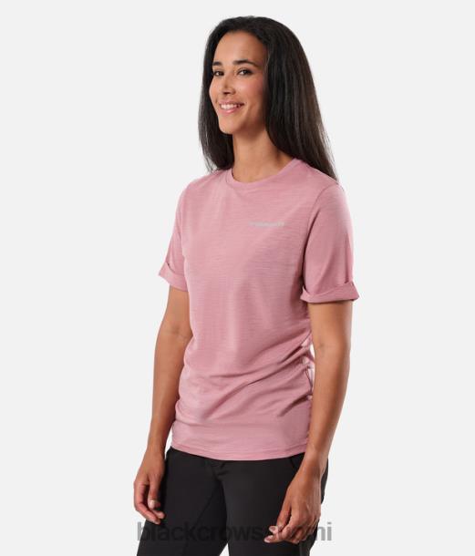 vaatteet Black Crows merino blend lyhythihainen t-paita vanha ruusu naiset Z848V261