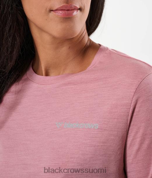 vaatteet Black Crows merino blend lyhythihainen t-paita vanha ruusu naiset Z848V261