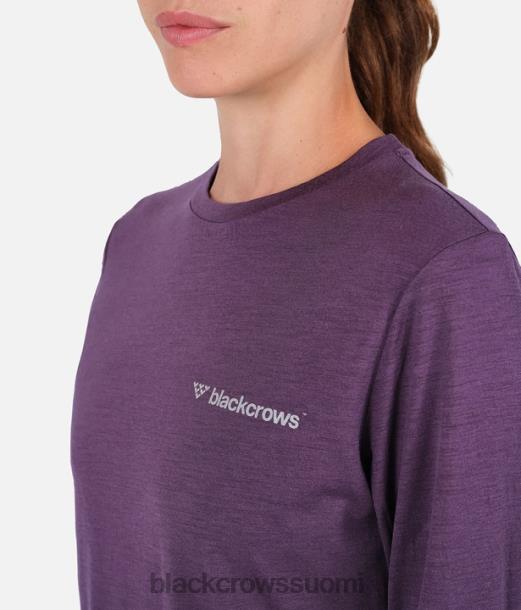 vaatteet Black Crows merino blend pitkähihainen t-paita syvä violetti naiset Z848V269