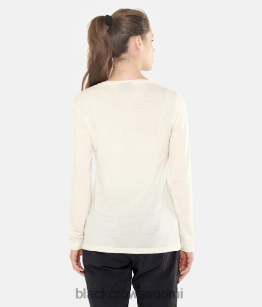 vaatteet Black Crows merinovilla pitkähihainen chevron T-paita luonnonvalkoinen naiset Z848V265