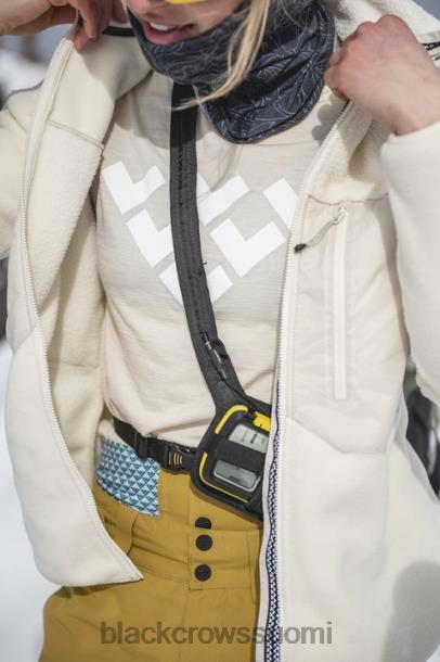 vaatteet Black Crows merinovilla pitkähihainen chevron T-paita luonnonvalkoinen naiset Z848V265