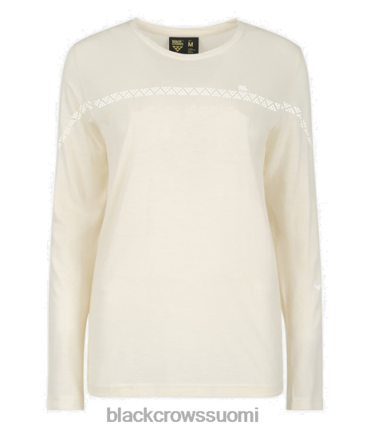 vaatteet Black Crows merinovilla pitkähihainen t-paita luonnonvalkoinen naiset Z848V266